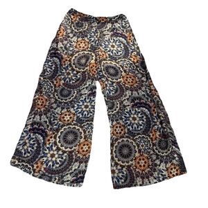 Chelsea & Violet Women’s Pants Large Sheer  Wide Leg Shibori